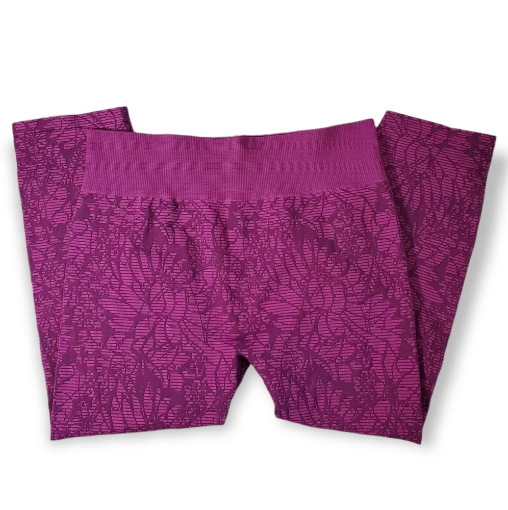 Fabletics Purple Patterned Leggings - image 4